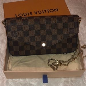 Felicie Pochette damier ebene